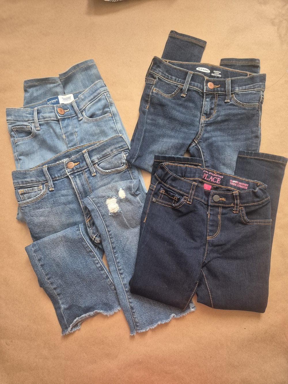 Girls' Dark Wash & Light Wash Jeans Pack - The Children's Place Size 5